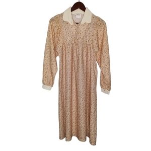 Jcpenney Fashions Vintage Dress Long Sleeve Collared